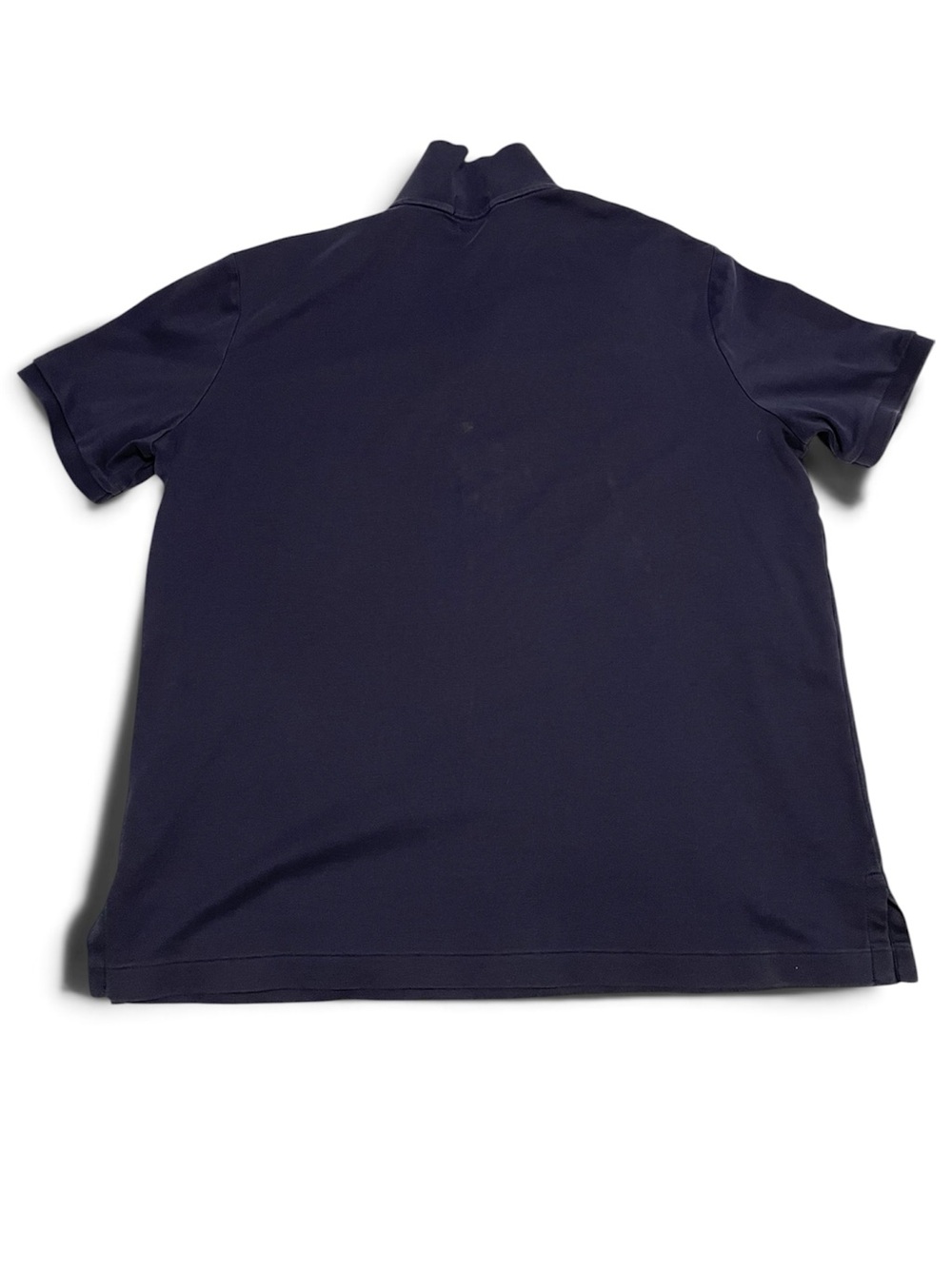 Polo Ralph Lauren Men's Navy Solid Polo Shirt L Short Sleeve - Picture 2 of 4